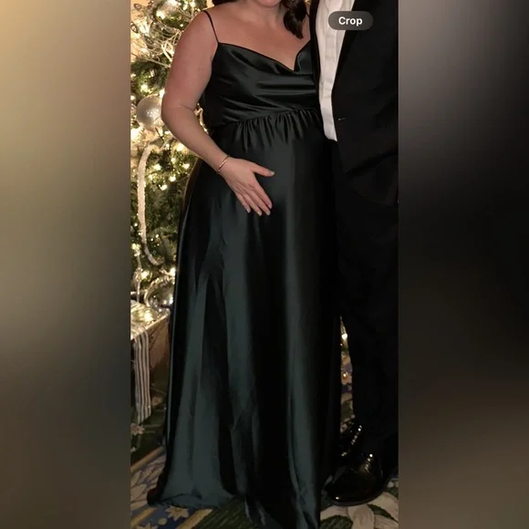 Amsale | Dresses | Amsale Polly Maternity Bridesmaid Dress In Hunter Green  Size 8 | Poshmark